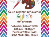 Arts and Crafts Birthday Party Invitations 25 5×7 Arts and Crafts Birthday Party Invitations