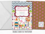Arts and Crafts Birthday Party Invitations Arts and Crafts Birthday Invitation Ideas