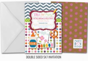 Arts and Crafts Birthday Party Invitations Arts and Crafts Birthday Invitation Ideas