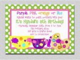 Arts and Crafts Birthday Party Invitations Arts and Crafts Birthday Party Invitation Art Birthday
