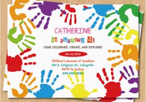 Arts and Crafts Birthday Party Invitations Arts and Crafts Birthday Party Invitations Dolanpedia