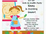 Arts and Crafts Birthday Party Invitations Arts Crafts Birthday Party 5 25×5 25 Square Paper