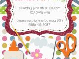 Arts and Crafts Birthday Party Invitations Party Box Design Arts and Crafts Birthday Party