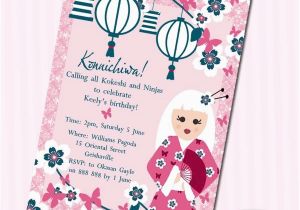 Asian Birthday Invitations 59 Best Eila 39 S Party theme Japanese Tea Party Images On