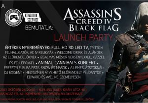 Assassin S Creed Birthday Invitations assassin 39 S Creed Iv Black Flag Launch Party