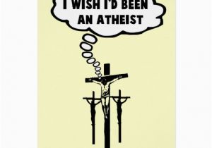 Atheist Birthday Card atheist Humor Card Zazzle