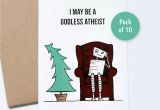 Atheist Birthday Card Robot Winter solstice Card atheist Cards 10 Pack Cards
