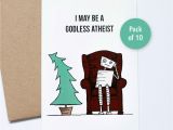 Atheist Birthday Card Robot Winter solstice Card atheist Cards 10 Pack Cards