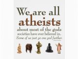 Atheist Birthday Card Were All atheists Card Zazzle