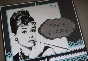 Audrey Hepburn Birthday Card Kpwd Breakfast at Tiffanys Audrey Hepburn Card