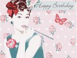 Audrey Hepburn Birthday Card This is Pretty Simply Darling Audrey with Corsage