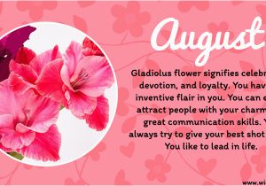 August Birthday Flowers Your Birth Flower is August