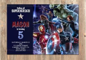 Avenger Birthday Invitations Avengers Birthday Invitation Avengers Invite Avengers Party