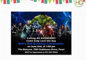 Avenger Birthday Invitations Avengers Birthday Invitation Best Party Ideas