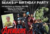 Avenger Birthday Invitations Avengers Birthday Invitation Design W Child 39 S Photo