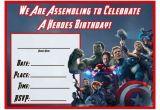 Avenger Birthday Invitations Free Avengers Age Of Ultron Printable Party Decoration