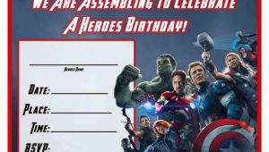 Avenger Birthday Invitations Free Avengers Age Of Ultron Printable Party Decoration
