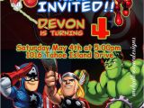 Avenger Birthday Invitations Marvel Avengers Birthday Invitations