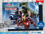 Avengers Birthday Invitation Templates Free Avengers Birthday Invitation 1 by Templatemansion On