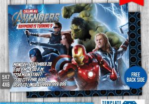 Avengers Birthday Invitation Templates Free Avengers Birthday Invitation 1 by Templatemansion On