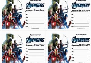 Avengers Birthday Invitation Templates Free Avengers Birthday Invitations Free Printable