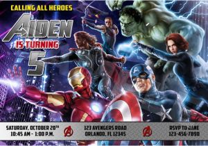 Avengers Birthday Invitation Templates Free Avengers Birthday Invitations