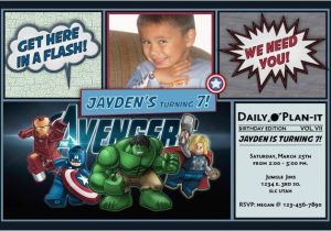 Avengers Birthday Invitations Custom Custom Avengers Invitations Cobypic Com