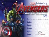Avengers Birthday Invites Avengers Age Of Ultron Marvel Party Invitations Kids