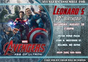 Avengers Birthday Invites Avengers Birthday Invitation Kustom Kreations