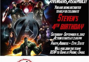 Avengers Birthday Invites Avengers Invitations Party Invitations Ideas