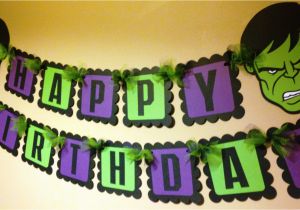 Avengers Happy Birthday Banner Free Printable the Hulk Inspired Happy Birthday Banner