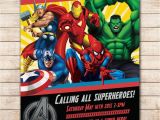 Avengers Photo Birthday Invitations Avengers Birthday Invitations Best Party Ideas