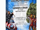 Avengers Photo Birthday Invitations Avengers Invitation 1 25