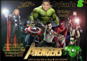 Avengers Photo Birthday Invitations Avengers Invitations Template Party Invitations Ideas