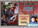 Avengers Photo Birthday Invitations the Avengers Birthday Invitations the Avengers Age Of Ultron