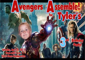 Avengers Photo Birthday Invitations Welcome to Grand Creations by Meme Personalized Invitations