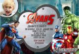 Avengers themed Birthday Invitation 34 Superhero Birthday Invitation Templates Free Sample