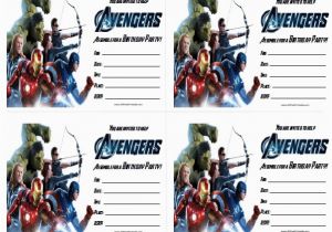 Avengers themed Birthday Invitation Avengers Birthday Invitations Free Printable