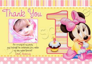 Baby 1st Birthday Thank You Cards 1st Birthday Thank You Quotes Quotesgram