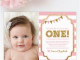 Baby 1st Birthday Thank You Cards Card Design Ideas Beautiful Baby 1st Birthday Thank You