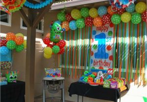 Baby Boy 1st Birthday Decoration Ideas Monsters Birthday Party Ideas In 2018 isaac 39 S 2nd