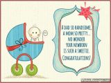 Baby Boy Birthday Card Messages Congratulations for Baby Boy Newborn Wishes and Quotes