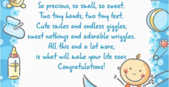 Baby Boy Birthday Card Messages Congratulations for Baby Boy Newborn Wishes and Quotes