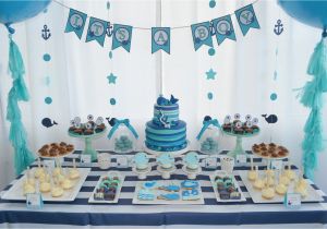 Baby Boy First Birthday Decoration Ideas Baby Whale themed