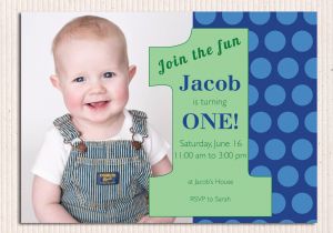 Baby Boy First Birthday Invitation Quotes First Birthday Photo Invitations Bagvania Free Printable