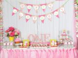 Baby Girl 1st Birthday Decoration Ideas A Cupcake themed 1st Birthday Party with Paisley and Polka