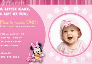 Baby Girl 1st Birthday Invitation Templates 1st Birthday Photo Invitations Girl so Pretty