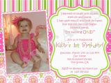 Baby Girl First Birthday Invitation Wording Baby Girl 1st Birthday Invitations Best Party Ideas