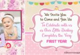 Baby Girl First Birthday Invitation Wording Unique Cute 1st Birthday Invitation Wording Ideas for Kids