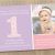 Baby Girl First Birthday Party Invitations Baby Girl First 1st Birthday Photo Invitation Pink and